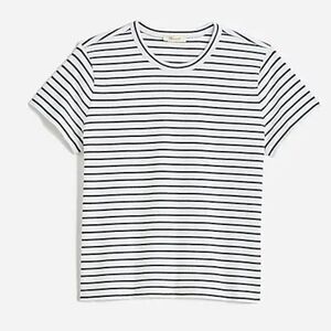 J. Crew Factory Striped ruffle-collar henley